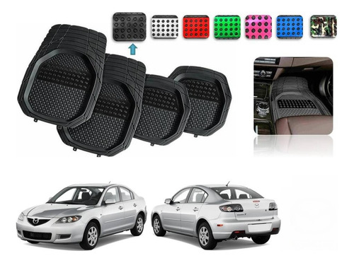 Tapetes 4pz Charola Color 3d Mazda 3 Sedan 2006 A 2009