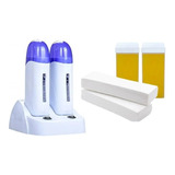 Calentador De Cera Depilatoria Roll-on Doble + 2cera + Papel