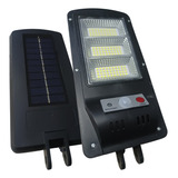 Refletor Solar Led Poste Com Sensor Presença E Controle 60w