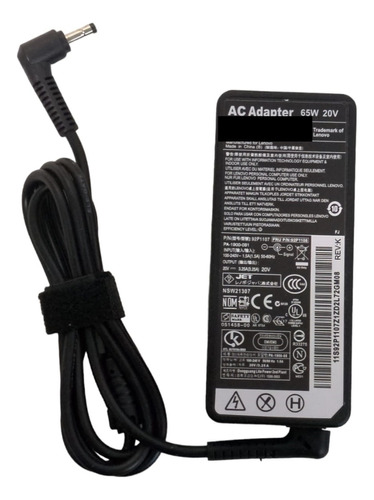 Cargador Para Lenovo 20v 3.25a Punta Delgada 4.0*1.7mm 