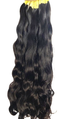 Cabelo Humano Natural Liso Ondulado 70/75cm 200 Gr Virgem