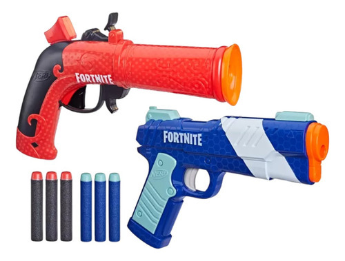 Nerf Fornite Dual Pack Lp Flint Knock Pistola Rifle Hasbro 