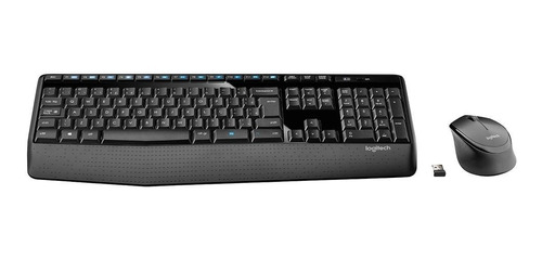 Teclado E Mouse Logitech Mk345 Sem Fio Usb Com Apoio - Abnt2