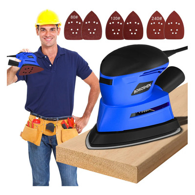 Lijadora Roto Orbital Profesional Lijadora Madera 12000 Rpm BOWOSHEN Lijadora De Madera Velocidades Variables Lijadora Orbital Eléctrica Para Carpintería Lijado Pulido | Envío gratis