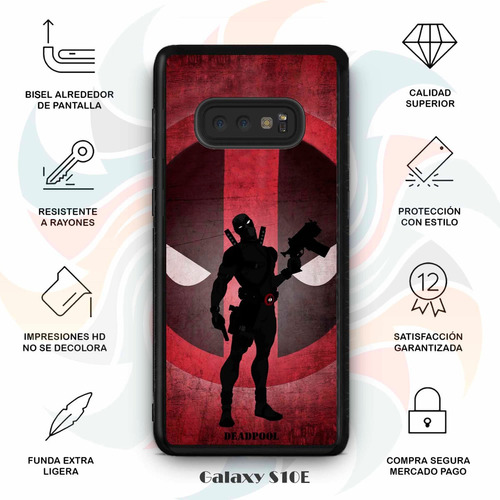 Funda Galaxy Deadpool Minimalista S21 S 20 S10 S9 Note 10 9