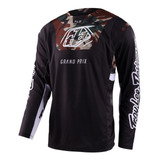 Jersey Motocross Troy Lee Designs Gp Blends Camo Negro/verde
