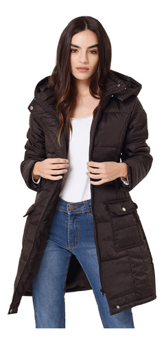 Campera Mujer Larga Rompeviento Mujer Impermeable Nofret 