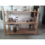 Estanteria Repisa Biblioteca Rack Consola Madera Paraiso 110