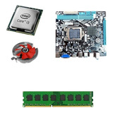 Kit Pl Mãe H81 + I3 4130 + 8 Gb Ddr3 + Cooler + Ssd 480