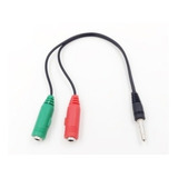 Cable Splitter Adaptador Audio 3,5mm Mic Auricular Ps4 Pc -local- Mg