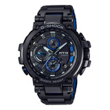 Reloj G-shock Mtg-b1000bd-1adr Acero Hombre Tough Solar Color De La Correa Negro Color Del Fondo Negro