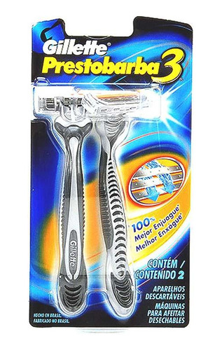 Aparelho De Barbear Gillette Prestobarba 3 2 Unidades