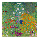 Cuadro Canvas Jardin Del Agricultor Klimt 100x100 M Y C