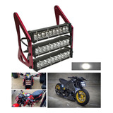 Y Faro Led Delantero Para Moto Cafe Racer/chopper Con Stent