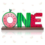 Osnie Watermelon One Letter Sign Centros De Mesa De Madera O