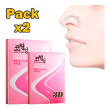 Pack X2 Respingador Nariz Corrector Nasal Instantaneo 3 Med