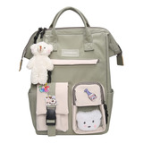 Mochila De Kawaii Para Mujeres Mujeres Con Accesorios De Oso