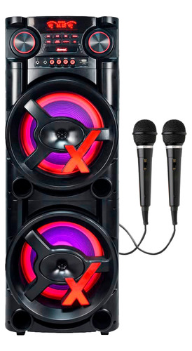 Alto Falante Amplificada Amvox Aca 1900 New X 1900w -2mic