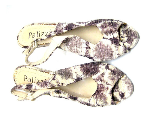 Zapato/sandalia, Palizzio, Estampada Beige, Textil, Talla 38