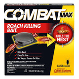 Combat Max Mata Cucarachas Cebo 8 Trampas Americano