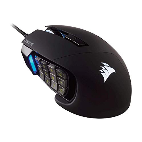 Mouse Mmo Para Videojuegos Corsair Scimitar Pro Rgb, 16.000