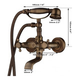 Set De Llave Antigua Tipo Teléfono Con Acabado Dorado Oscuro