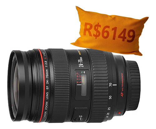 Objetiva Canon Ef 24-70mm F/2.8l Usm - Novo 24-70 Mm 2.8