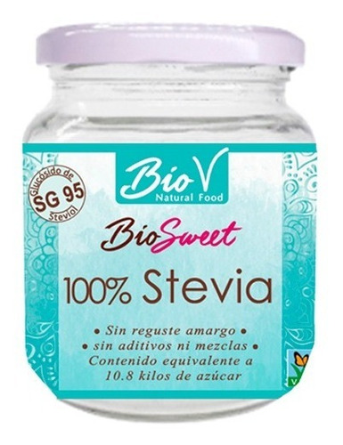 Stevia 100% Pura, Glucosido De Steviol 95 Sg. Agro Servicio.