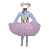 Minnie Mouse Para Niñas Tutu Vestido Con Perlitas 