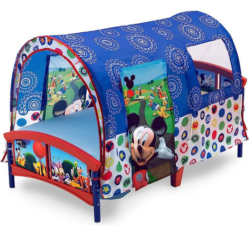 Cama Infantil Para Niños Con Dosel Mickey Delta Children