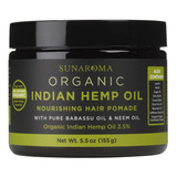 Sunaroma Pomadas Para El Cabello Orgánico (aceite De Cáñamo