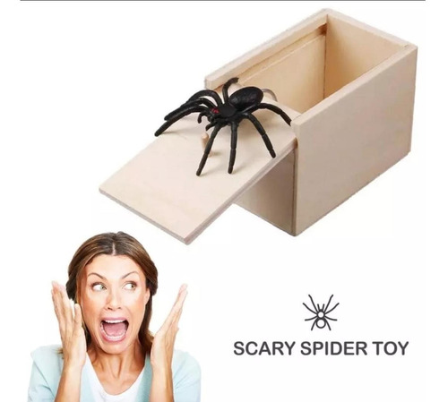 Caja De Miedo Araña Para Broma Ideal Regalo Sorpresa