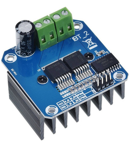 Modulo Puente H Bts7960 43a Controlador Motores Arduino Lime