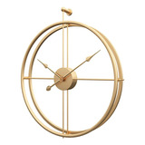 Reloj De Pared Dorado Grande De 20 Pulgadas, Moderno Reloj D