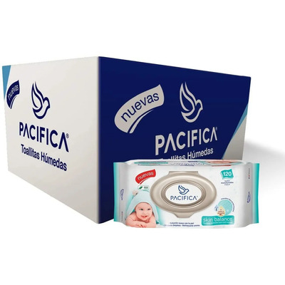 Toallitas Húmedas Para Bebé Pacífica Baby Care 12 Pack 120 C\u002FU Vitamina E Almendras | MercadoLibre