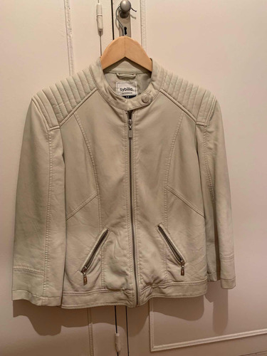 Campera Beige Ecocuero M