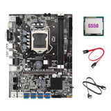 Placa Madre B75 Eth Mining, Adaptador Usb 8xpcie+cpu G550+2x