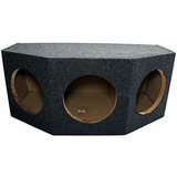 Car Audio Triple 10  Subwoofer Sellado Ángulo Trasero 3 Caja