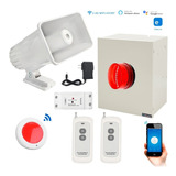 Alarma Vecinal Wifi Controles Boton Panico Sirena Exterior