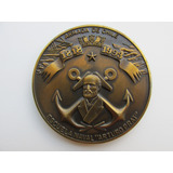 Antigua Medalla Escuela Naval Arturo Prat 175 Años Bronce 