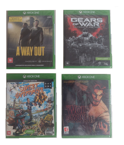 Lote Com 4 Jogos De Xbox One Lacrados