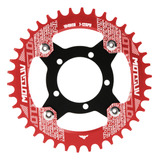 Cadena De Bicicleta Eléctrica 32t ~ 42t 104bcd Rojo 36t