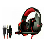 Headset Gamer Surround Led Com Cabo P3 + Adaptador P/ P2