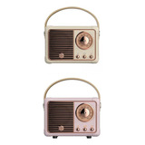 Aa Bocina Bluetooth Portátil Vintage De 2 Piezas Compatible