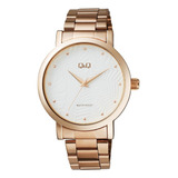 Reloj Q&q By Citizen Q892j021y Para Mujer Acero Rose 30mts