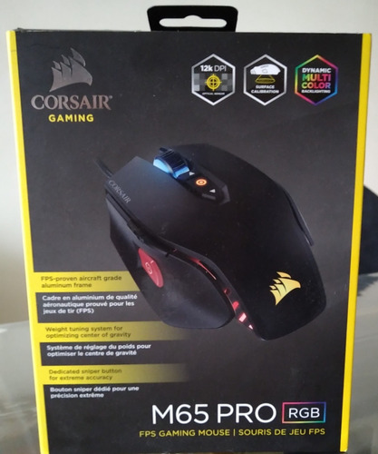 Mouse Gamer Corsair M65 Pro Rgb Preto