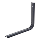 Pack X2 Unidades Soporte Estante Bracket Negro 150 X 200 Mm