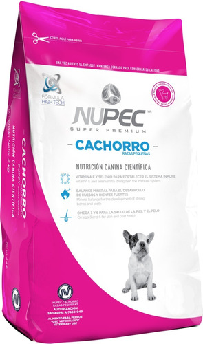 Nupec Cachorro Razas Pequeñas 8 Kg. Nuevo Y Original