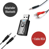 Transmisor Receptor Bluetooth 3en1 Tv/bocinas/carro/lap +rca