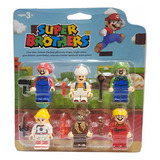 Set Figuras Mario Bros Pack 6 Unidades Bloques